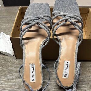 Steve Madden Strappy Gray Sandals
